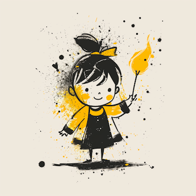 Little girl directing magic